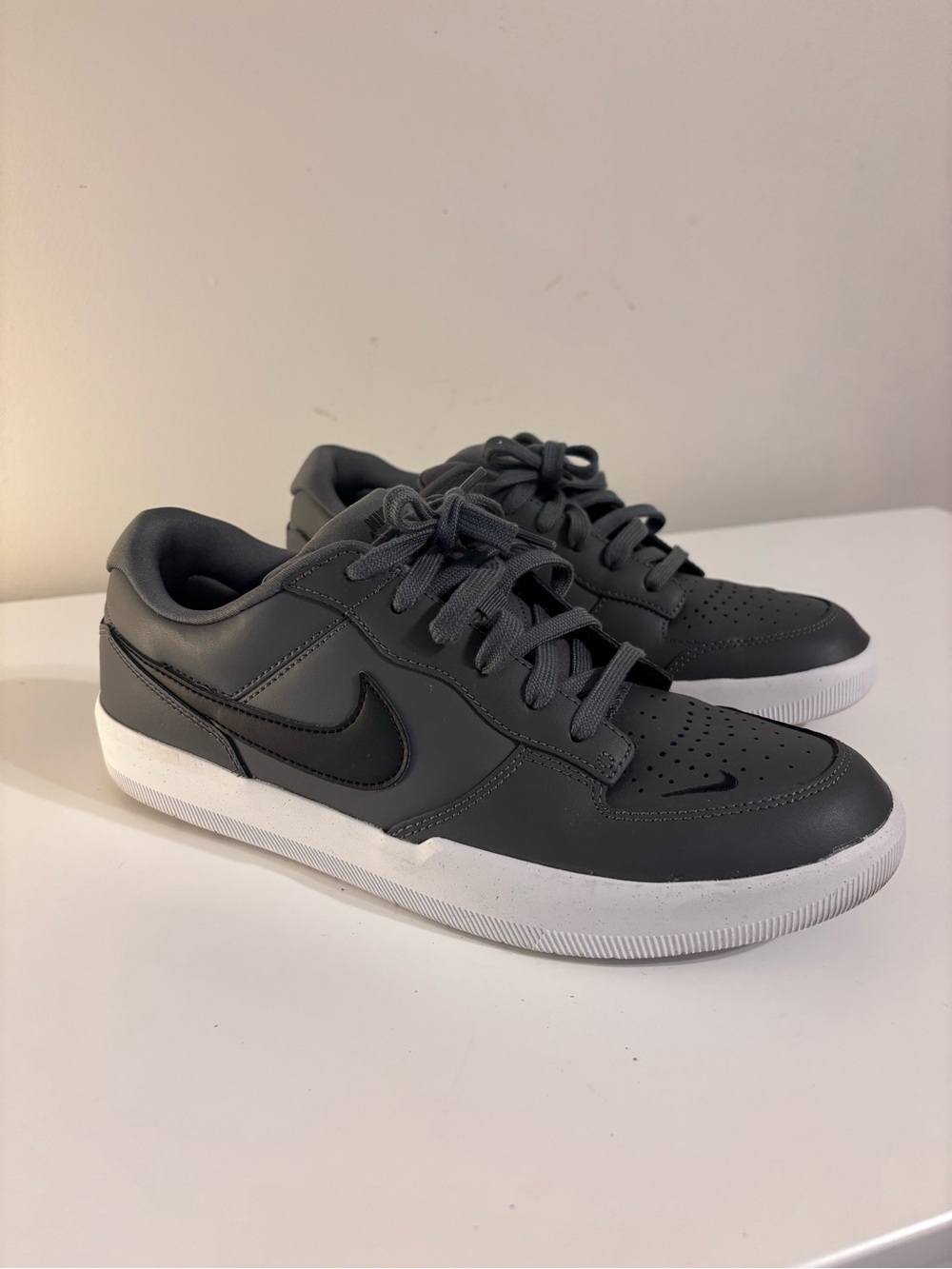 Nike SB Force 58 Premium Dark Grey Black Skate Shoes Men’s 9.5